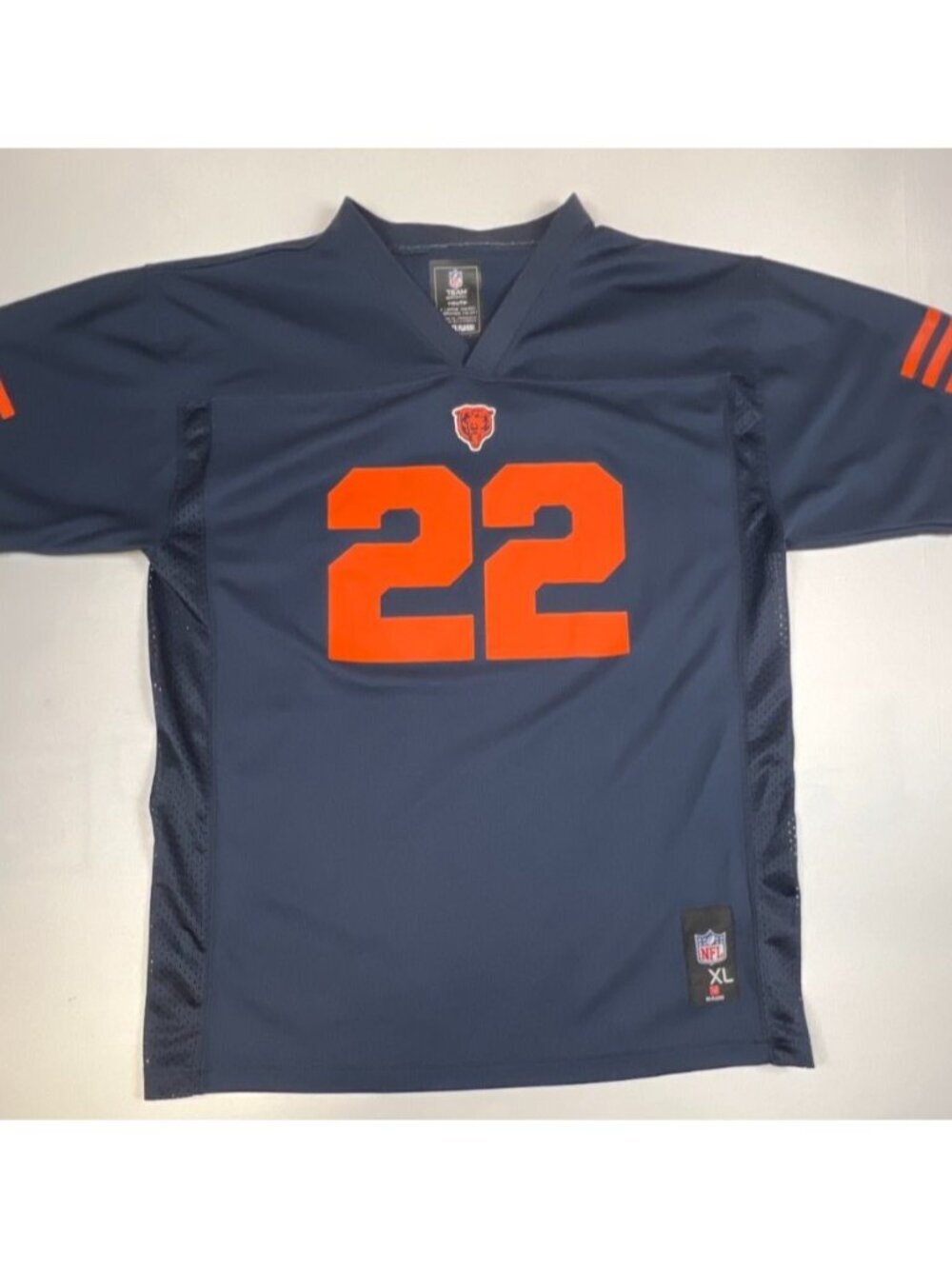 NFL Youth XL Matt Forte Chicago Bears Blue Jersey Orange Number 22 Fits Like Men